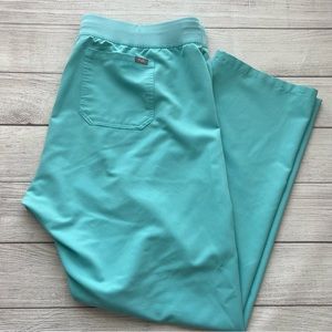 Figs Womens Neon Blue Scrub Bottoms Size XXL- T (tall)